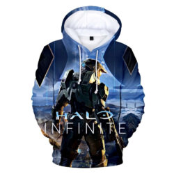 Blusa Jaqueta 3D Full Master Chief Batalha Game Halo Infinite Xbox Top