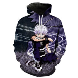 Blusa Jaqueta 3D Full Killua Zoldyck Arte Anime Hunter X Hunter Top