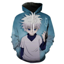 Blusa Jaqueta 3D Full Killua Zoldyck Clássico Anime Hunter X Hunter Top