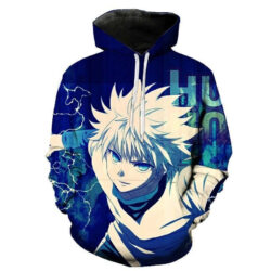 Blusa Jaqueta 3D Full Killua Poderes Anime Hunter X Hunter Top