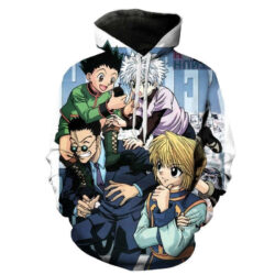 Blusa Jaqueta 3D Full Leorio e Kurapika Anime Hunter X Hunter Top