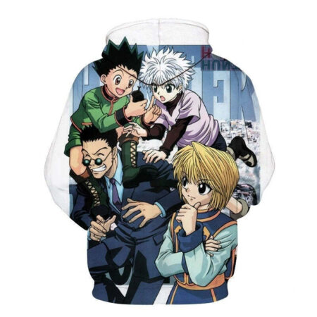 Blusa Jaqueta 3D Full Leorio e Kurapika Anime Hunter X Hunter Top - Imagem 2
