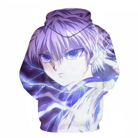 Blusa Jaqueta 3D Full Killua Zoldyck Anime Hunter X Hunter Top - Imagem 2