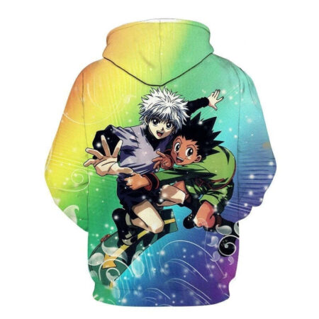 Blusa Jaqueta 3D Full Killua e Gon Anime Hunter X Hunter Top - Imagem 2