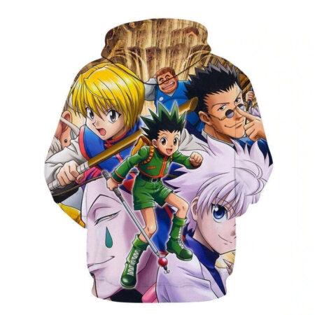 Blusa Jaqueta 3D Full Personagens Exame Anime Hunter X Hunter Top - Imagem 2