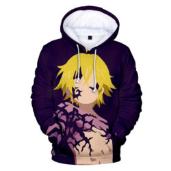 Blusa Jaqueta 3D Full Meliodas Arte Nanatsu No Taizai Anime Top