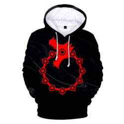 Blusa Jaqueta 3D Full Símbolo Meliodas Nanatsu No Taizai Anime Top