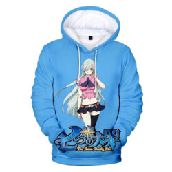 Blusa Jaqueta 3D Full Elizabeth Nanatsu No Taizai Anime Top