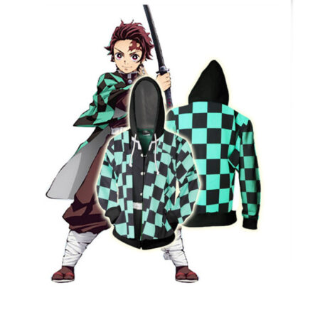 Casaco Blusa Jaqueta Tanjiro Kamado Demon Slayer Kimetsu no Yaiba - Image 2