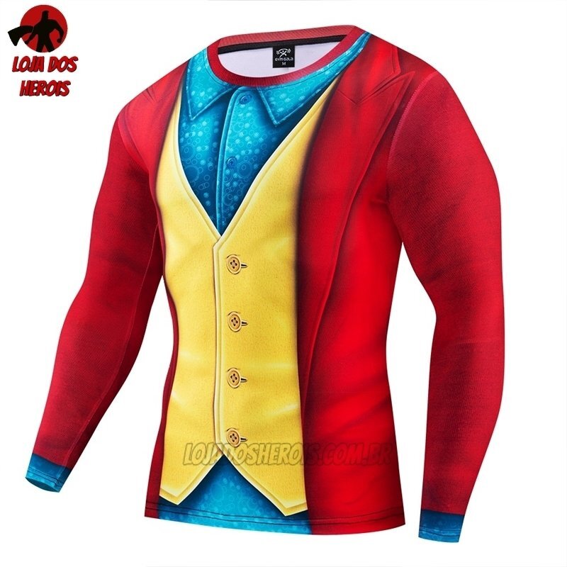 Camisa/Camiseta Hash Guard joaquim Joker Filme Compressão Segunda Pele - Imagem 4
