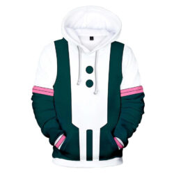 Blusa Jaqueta 3D Full Traje Uraraka My Hero Academia Anime Top