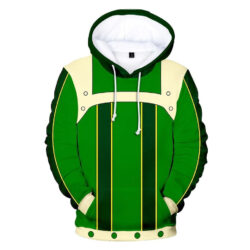 Blusa Jaqueta 3D Full Traje Tsuyu Asui My Hero Academia Anime Top