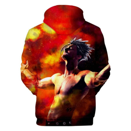Blusa Jaqueta 3D Full Arte Ban Nanatsu No Taizai Anime Top - Imagem 2