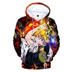 Blusa Jaqueta 3D Full Meliodas Clássico Nanatsu No Taizai Anime Top