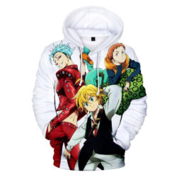 Blusa Jaqueta 3D Full Meliodas Ban e King Nanatsu No Taizai Anime Top
