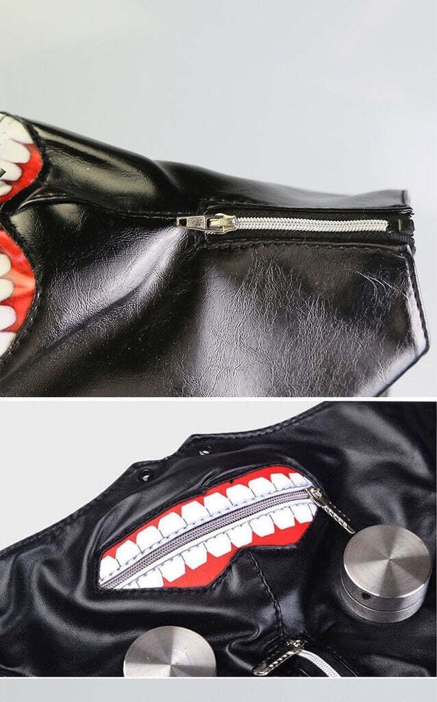 Máscara Cosplay Kaneki Anime Tokyo Ghoul:Re Realista Latex Capuz - Imagem 3