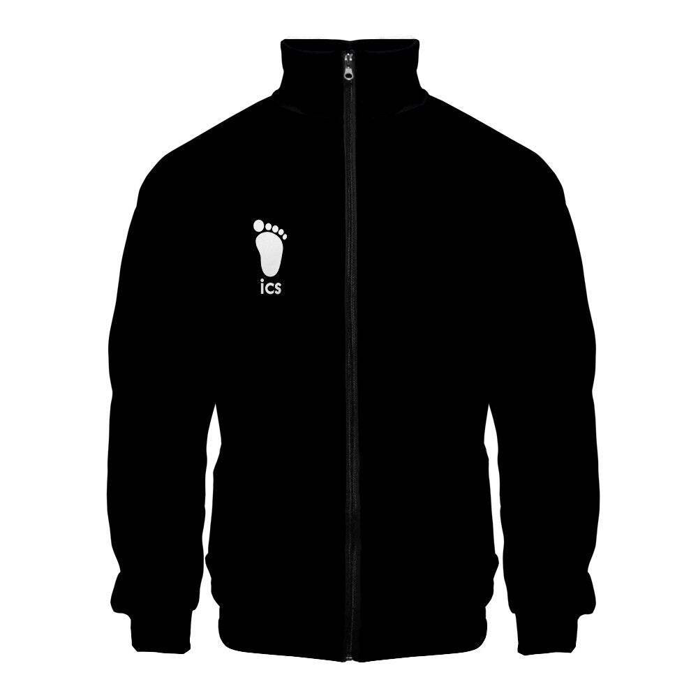 Jaqueta Corta Vento 3D Uniforme Colégio Inarizaki Anime Haikyuu Top