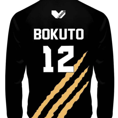 Jaqueta Corta Vento 3D Bokuto MSBY Black Jackal Anime Haikyuu Top - Imagem 2