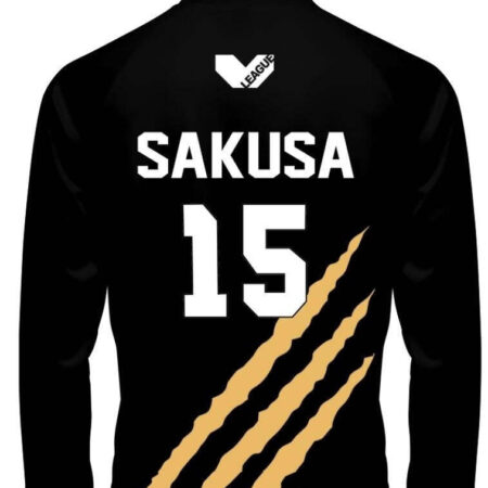 Jaqueta Corta Vento 3D Sakusa MSBY Black Jackal Anime Haikyuu Top - Imagem 2