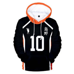 Blusa Jaqueta 3D Full Hinata Shoyo Colégio Karasuno Haikyuu Anime Top