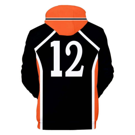 Blusa Jaqueta 3D Full Tadashi Yamaguchi Colégio Karasuno Haikyuu Anime Top - Imagem 2
