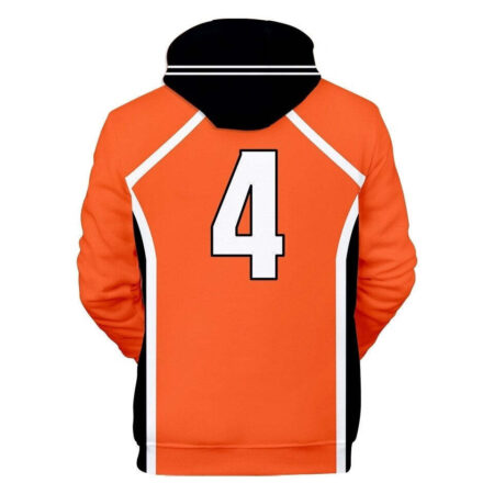 Blusa Jaqueta 3D Full Nishinoya Colégio Karasuno Haikyuu Anime Top - Imagem 2