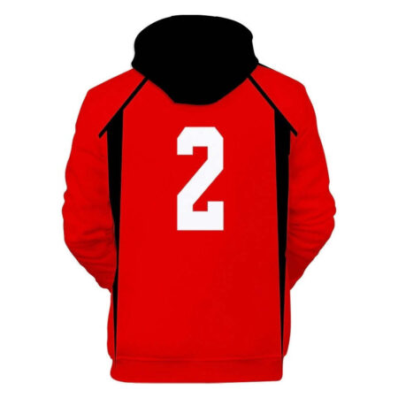 Blusa Jaqueta 3D Full Nobuyuki Kai Colégio Nekoma Haikyuu Anime Top - Imagem 2