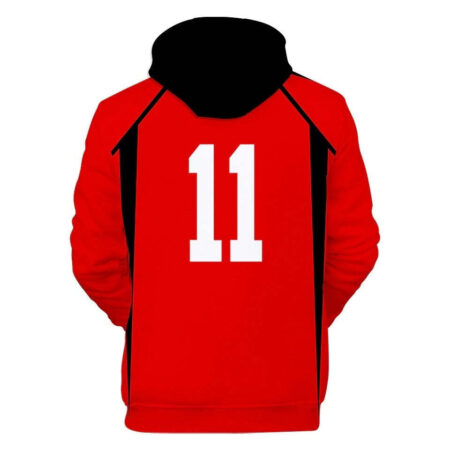 Blusa Jaqueta 3D Full Lev Haiba Colégio Nekoma Haikyuu Anime Top - Imagem 2