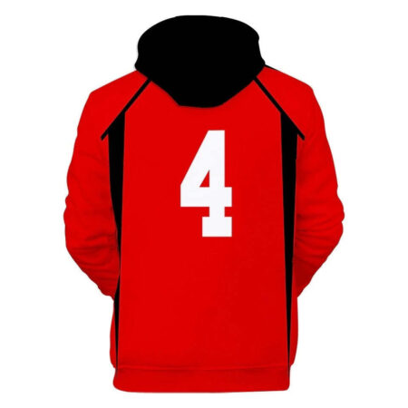 Blusa Jaqueta 3D Full Taketora Yamamoto Colégio Nekoma Haikyuu Anime Top - Imagem 2