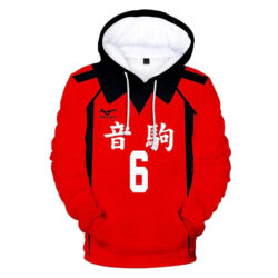 Blusa Jaqueta 3D Full Shohei Fukunaga Colégio Nekoma Haikyuu Anime Top