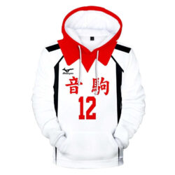Blusa Jaqueta 3D Full Yuki Shibayama Colégio Nekoma Haikyuu Anime Top