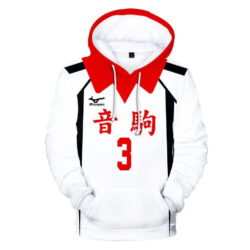 Blusa Jaqueta 3D Full Morisuke Yaku Colégio Nekoma Haikyuu Anime Top