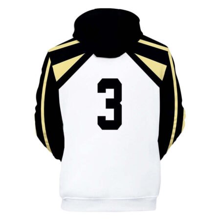 Blusa Jaqueta 3D Full Yamato Sarukui Academia Fukurodani Haikyuu Anime Top - Imagem 2