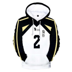 Blusa Jaqueta 3D Full Tatsuki Washio Academia Fukurodani Haikyuu Anime Top