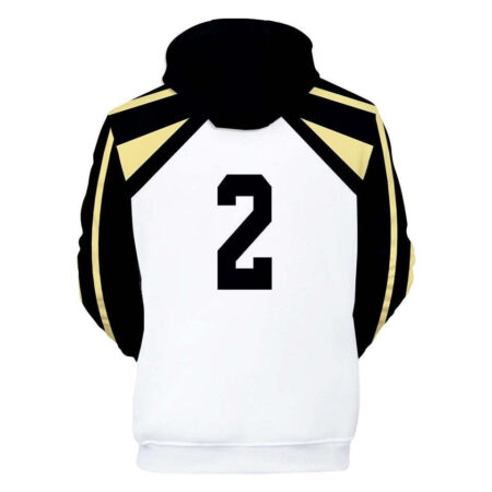 Blusa Jaqueta 3D Full Tatsuki Washio Academia Fukurodani Haikyuu Anime Top - Imagem 2