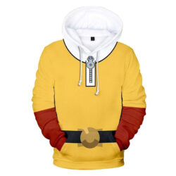 Blusa Jaqueta 3D Full Saitama Traje Anime One Punch Man Top