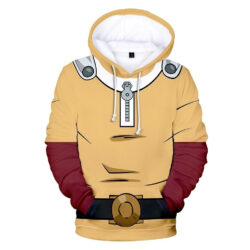 Blusa Jaqueta 3D Full Traje Clássico Saitama Anime One Punch Man Top
