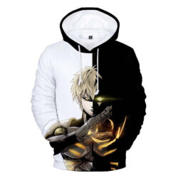 Blusa Jaqueta 3D Full Genos Herói Ciborgue Anime One Punch Man Top
