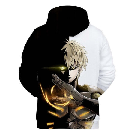 Blusa Jaqueta 3D Full Genos Herói Ciborgue Anime One Punch Man Top - Imagem 2