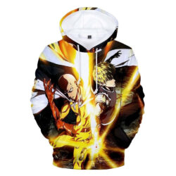 Blusa Jaqueta 3D Full Saitama e Genos Anime One Punch Man Top