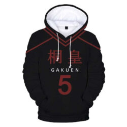 Blusa Jaqueta 3D Full Uniforme Aomine Daiki Kuroko No Basket Anime Top