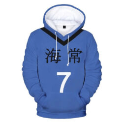 Blusa Jaqueta 3D Full Uniforme Kise Ryota Kuroko No Basket Anime Top