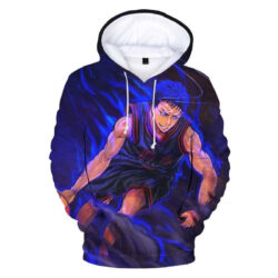 Blusa Jaqueta 3D Full Aomine Daiki Kuroko No Basket Anime Top