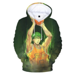 Blusa Jaqueta 3D Full Midorima Shintaro Kuroko No Basket Anime Top