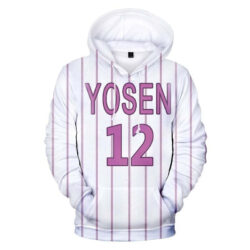Blusa Jaqueta 3D Full Uniforme Murasakibara Kuroko No Basket Anime Top