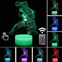 Luminária Abajur LED Venom Anti-Herói Multicolorido Lanterna 3D Decorativo