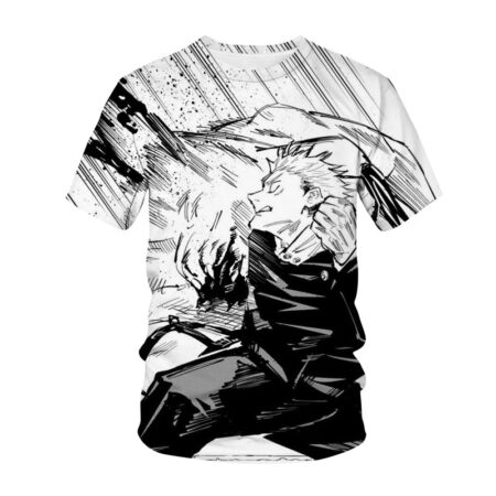 Camisa Camiseta Itadori Mangá Jujutsu Kaisen Anime Impressão 3D Full