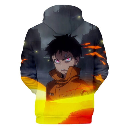 Blusa Jaqueta 3D Full Obi Arthur e Irmã Iris Anime Fire Force Top