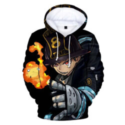 Blusa Jaqueta 3D Full Shinra Kusakabe Anime Fire Force Top