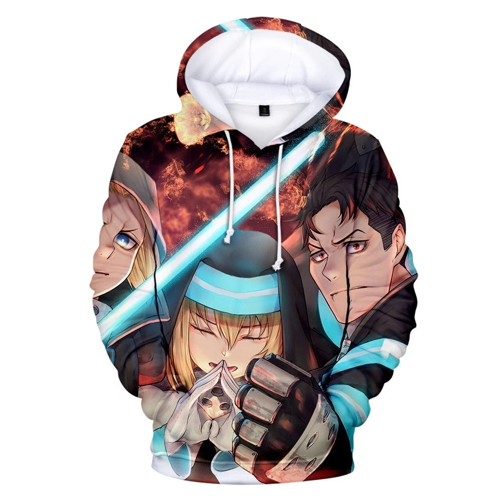 Blusa Jaqueta 3D Full Shinra Kusakabe Anime Fire Force Top